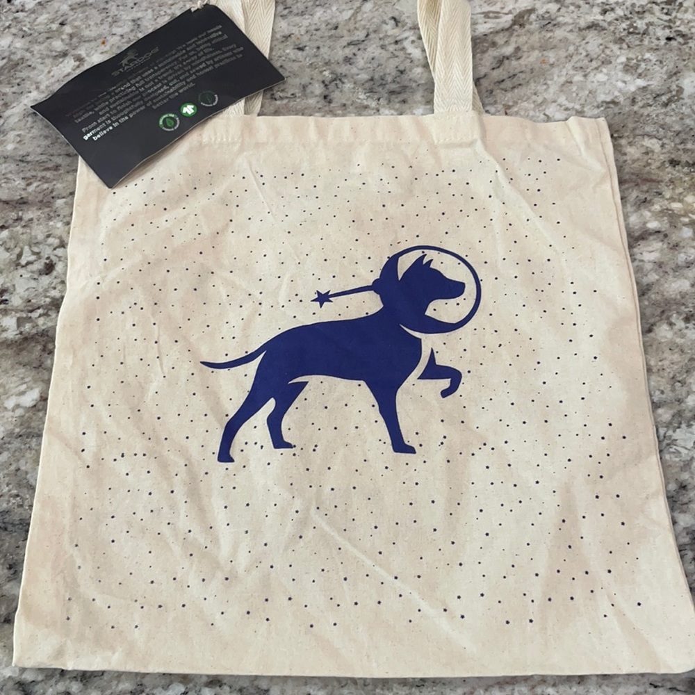 Stardog loungewear tote canvas bag NWT